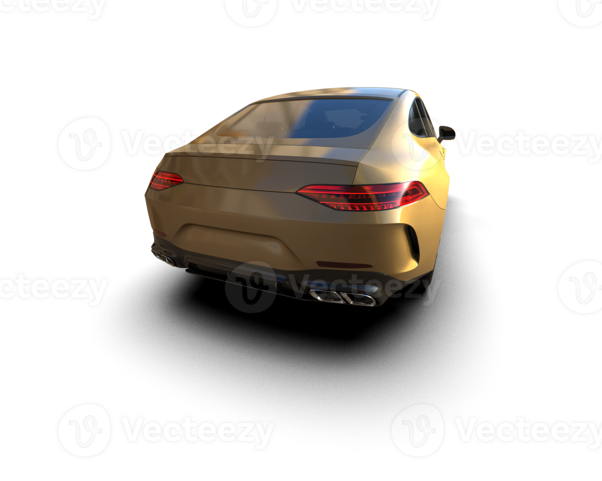 Modern car isolated on background. 3d rendering - illustration png