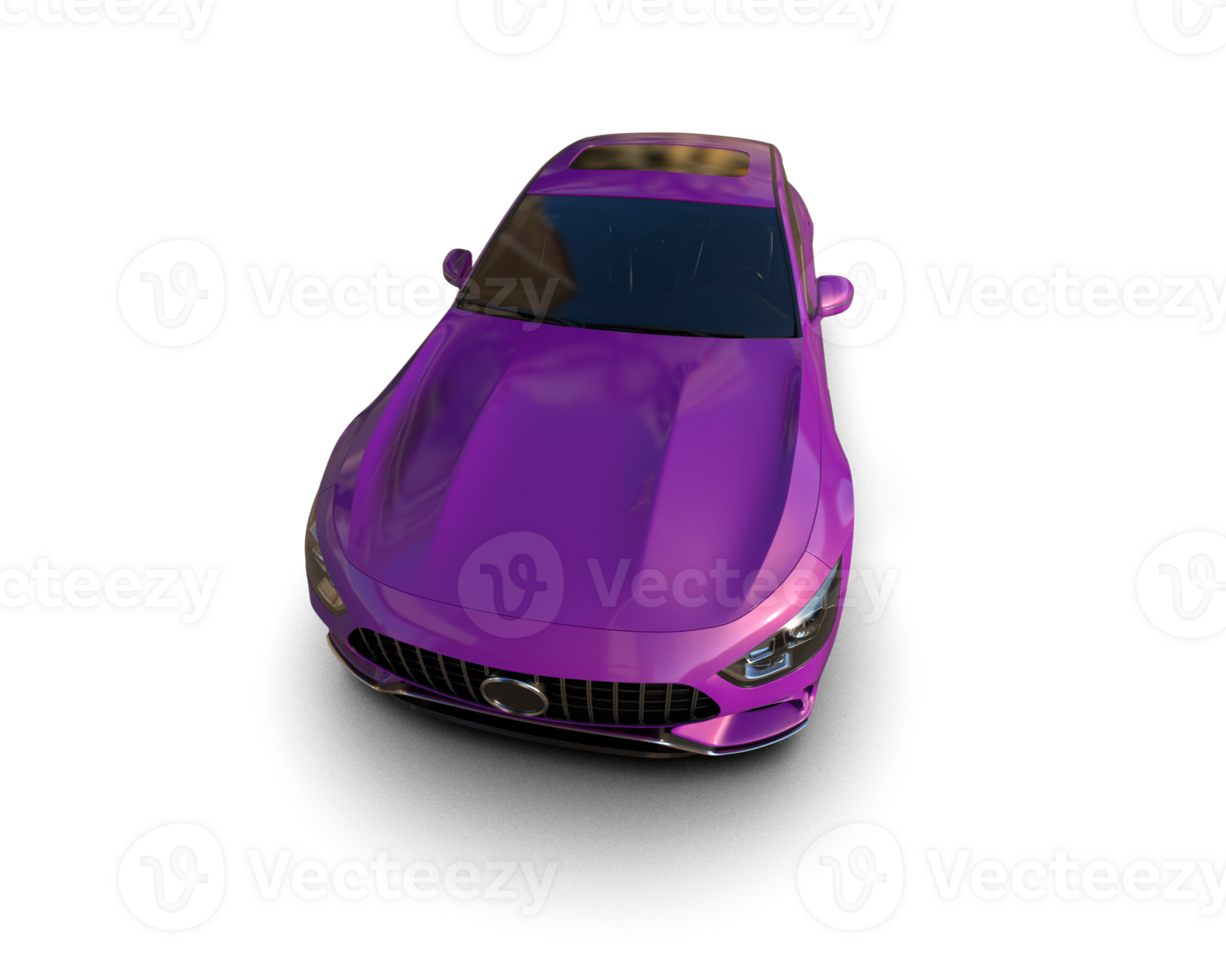 Modern car isolated on background. 3d rendering - illustration png