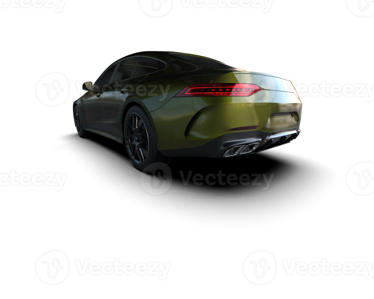 Modern car isolated on background. 3d rendering - illustration png