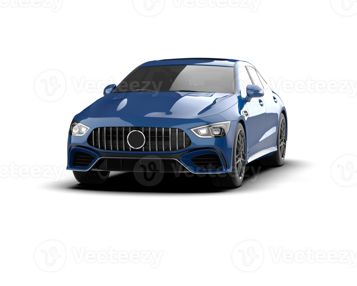 Modern car isolated on background. 3d rendering - illustration png