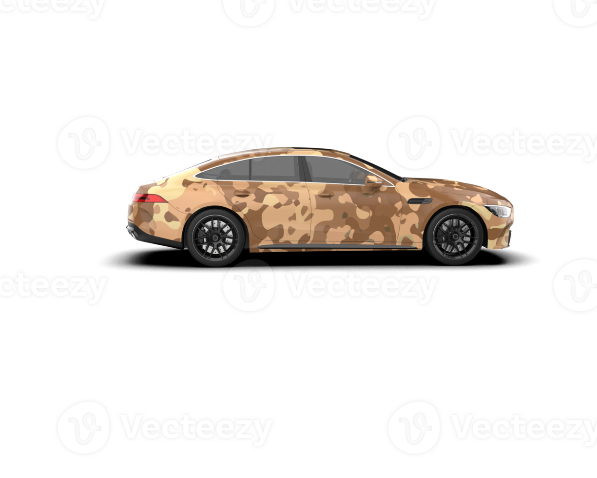 Modern car isolated on background. 3d rendering - illustration png