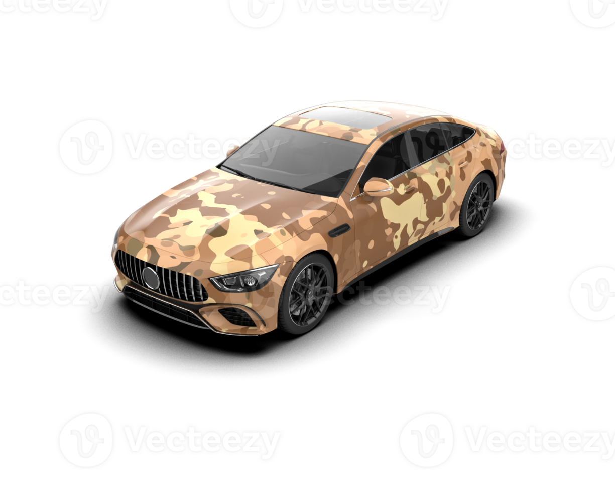 Modern car isolated on background. 3d rendering - illustration png