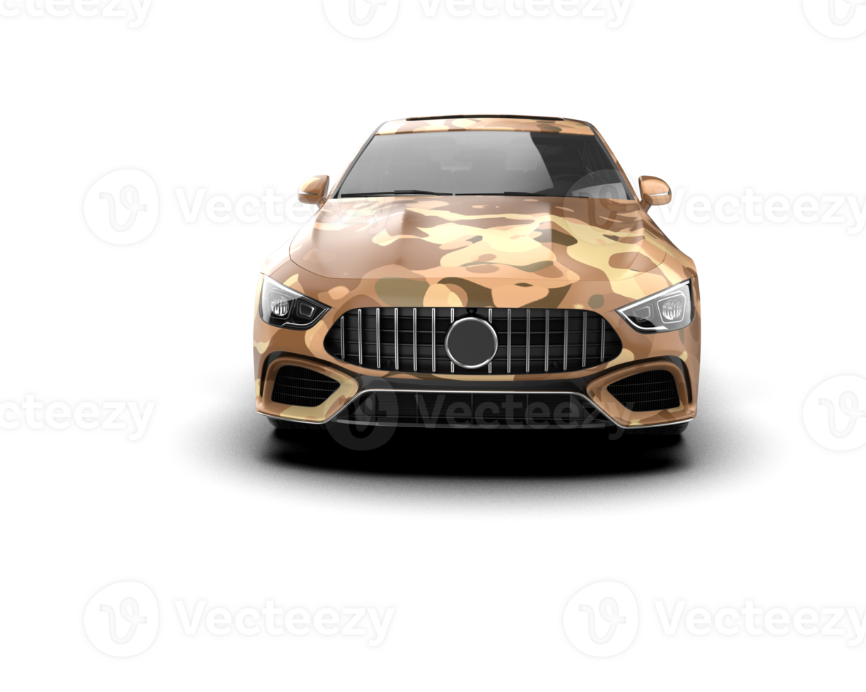 Modern car isolated on background. 3d rendering - illustration png