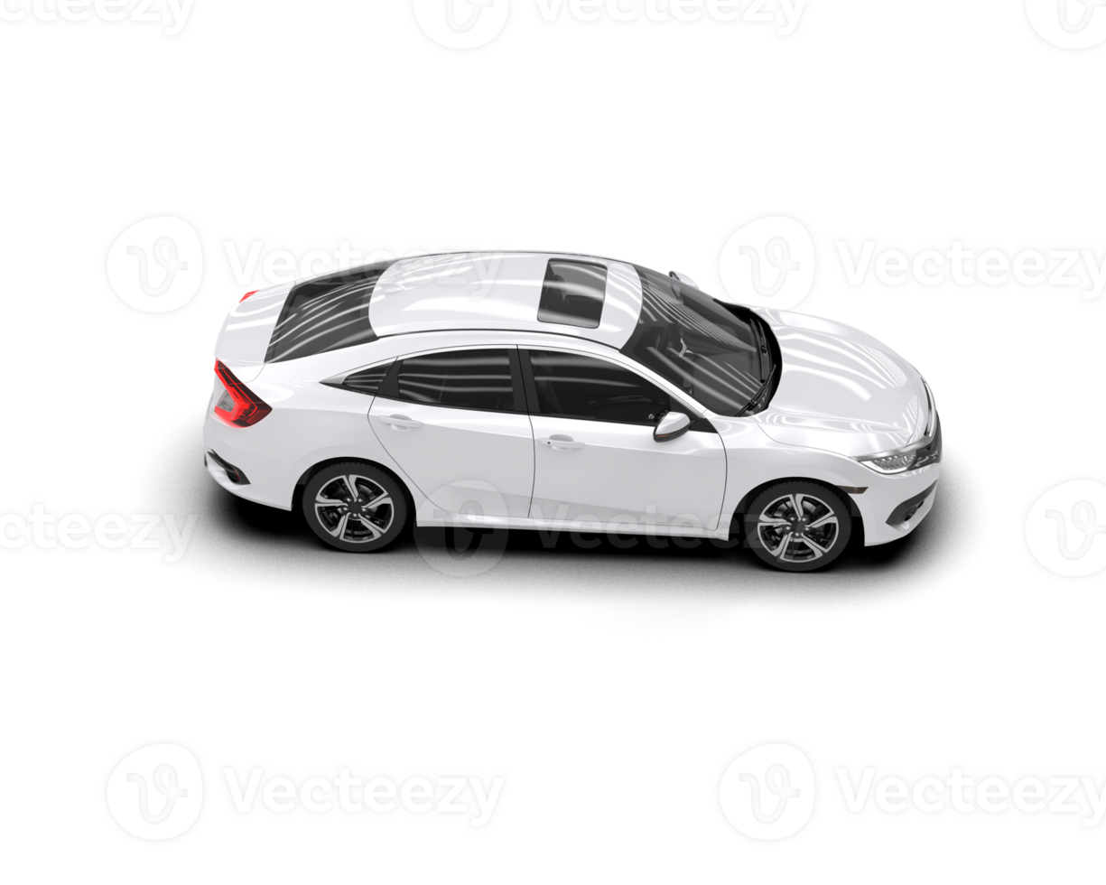 Modern car isolated on background. 3d rendering - illustration png