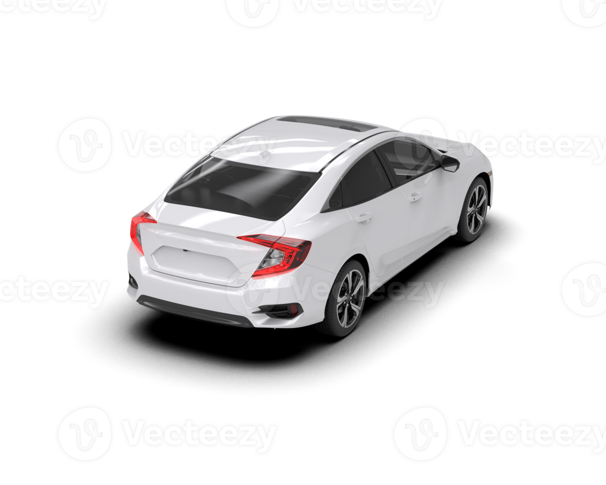 Modern car isolated on background. 3d rendering - illustration png