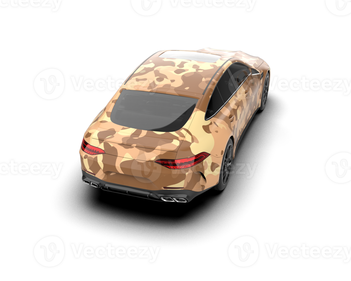 Modern car isolated on background. 3d rendering - illustration png