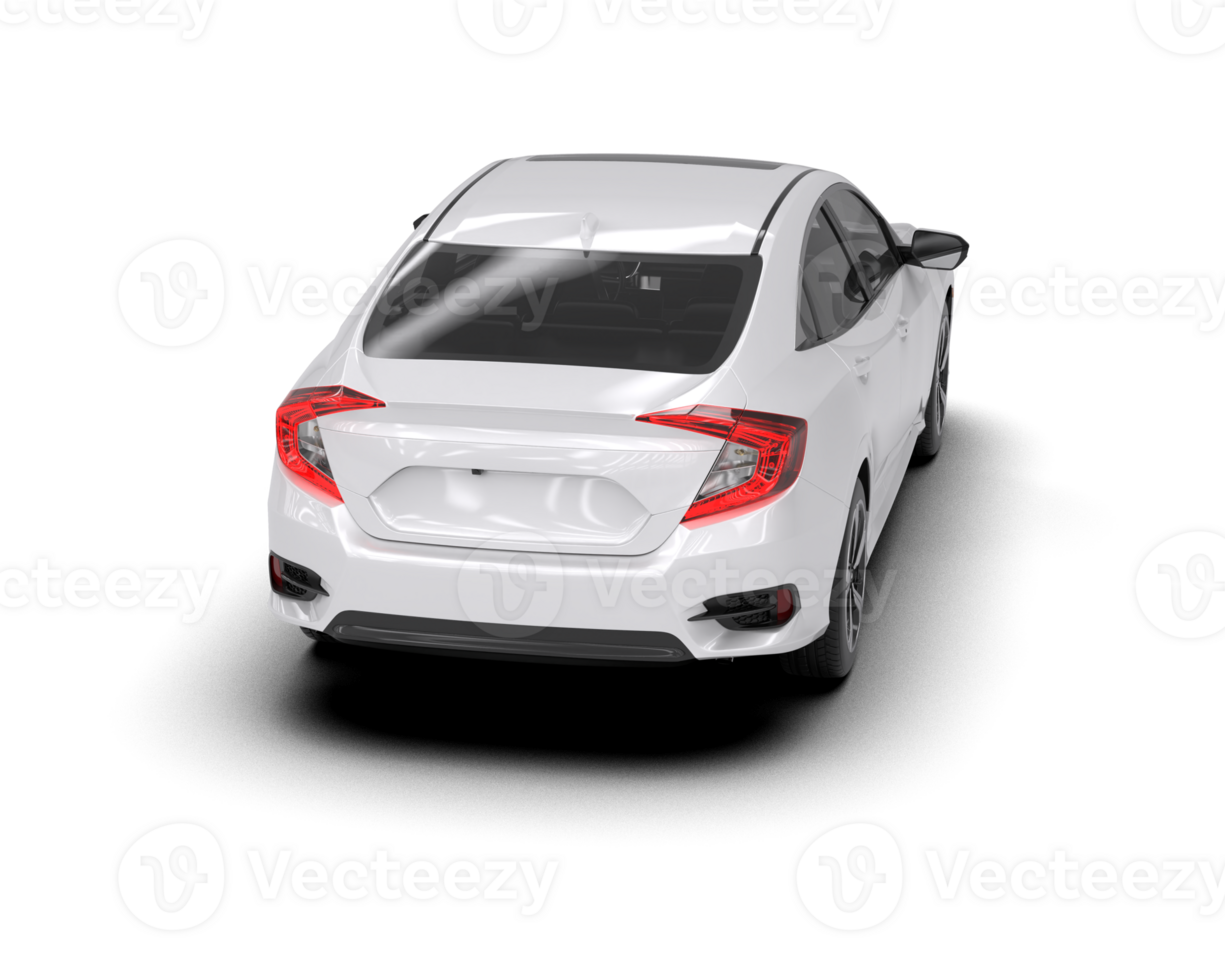 Modern car isolated on background. 3d rendering - illustration png