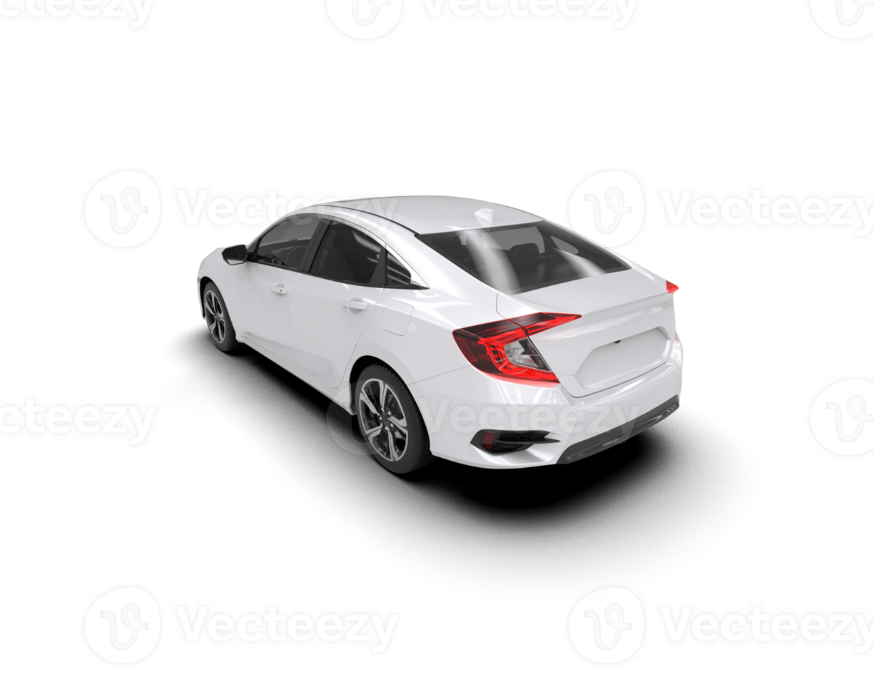 Modern car isolated on background. 3d rendering - illustration png