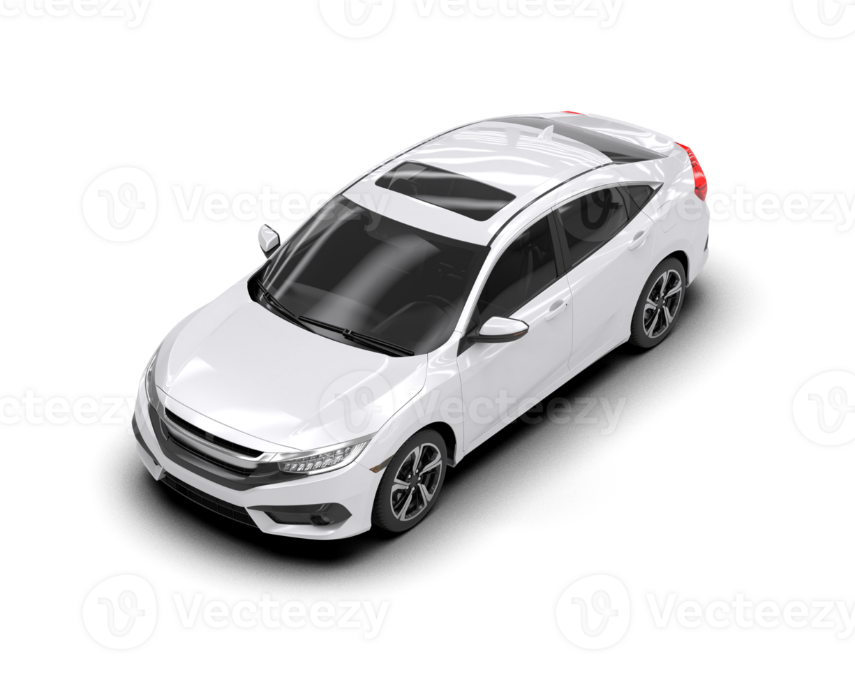 Modern car isolated on background. 3d rendering - illustration png