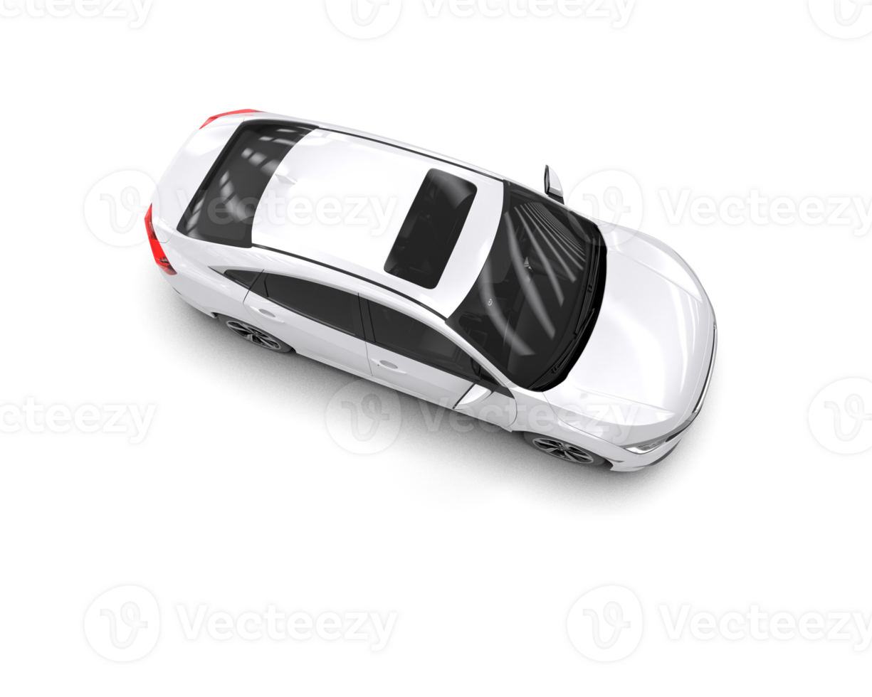 Modern car isolated on background. 3d rendering - illustration png