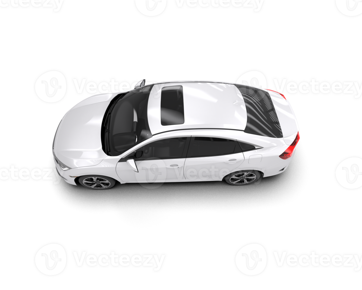 Modern car isolated on background. 3d rendering - illustration png