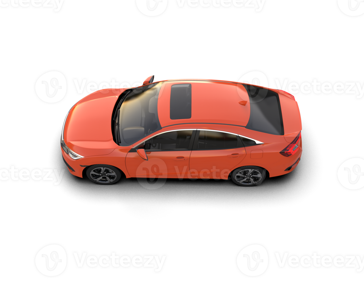 Modern car isolated on background. 3d rendering - illustration png