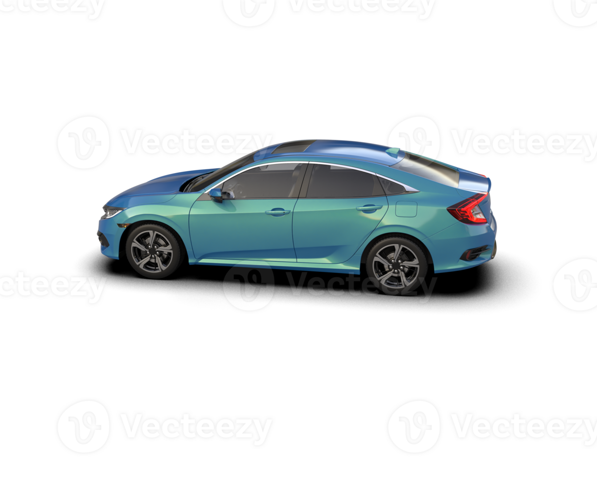 Modern car isolated on background. 3d rendering - illustration png