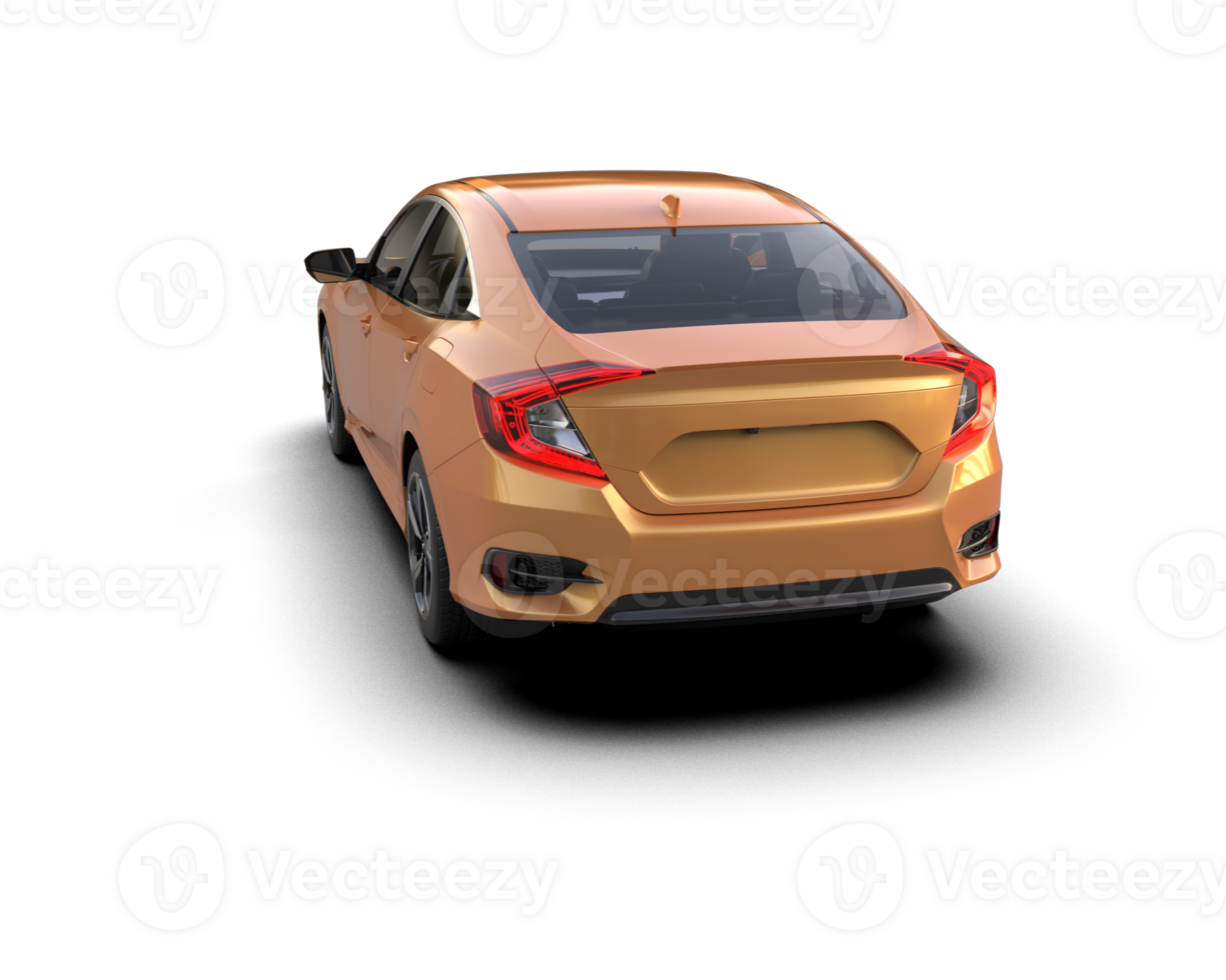 Modern car isolated on background. 3d rendering - illustration png