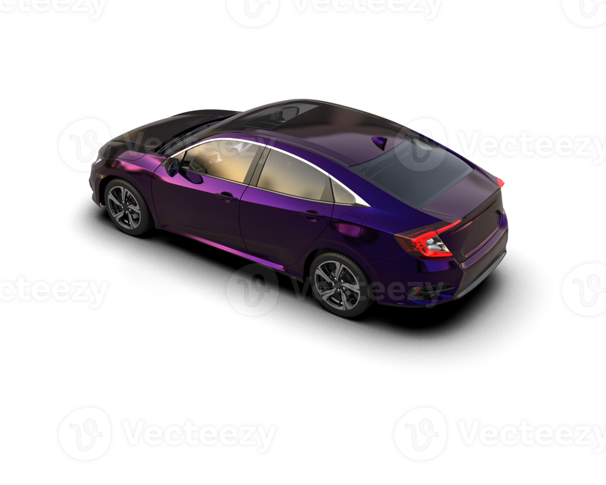 Modern car isolated on background. 3d rendering - illustration png
