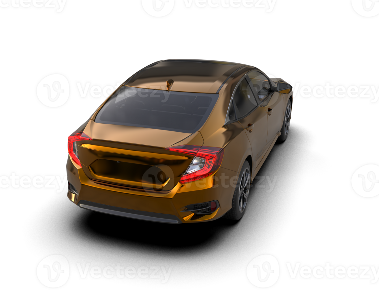 Modern car isolated on background. 3d rendering - illustration png