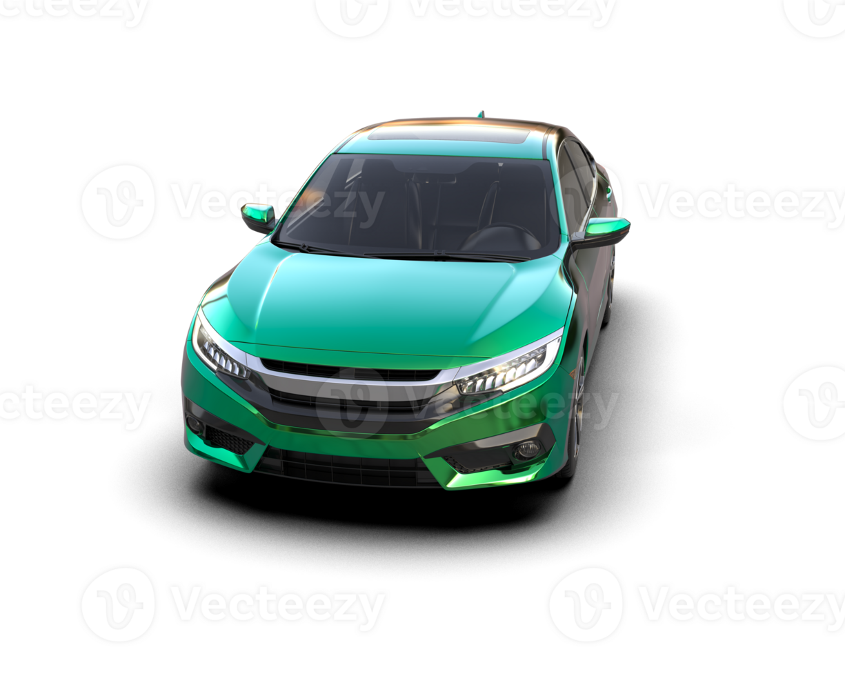 Modern car isolated on background. 3d rendering - illustration png