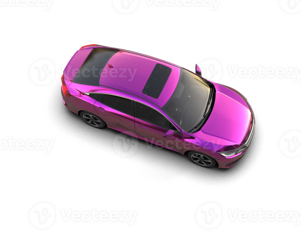 Modern car isolated on background. 3d rendering - illustration png
