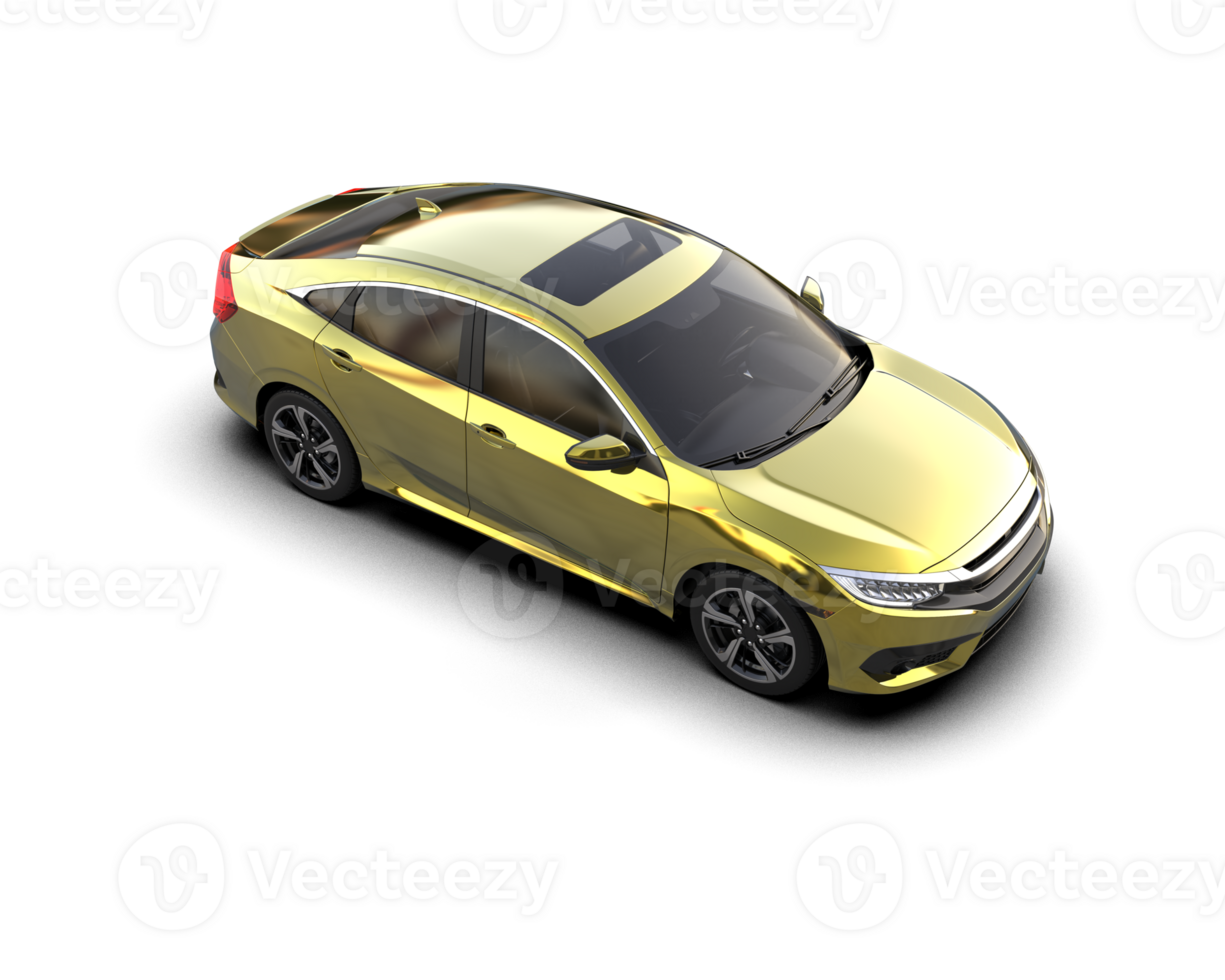 Modern car isolated on background. 3d rendering - illustration png