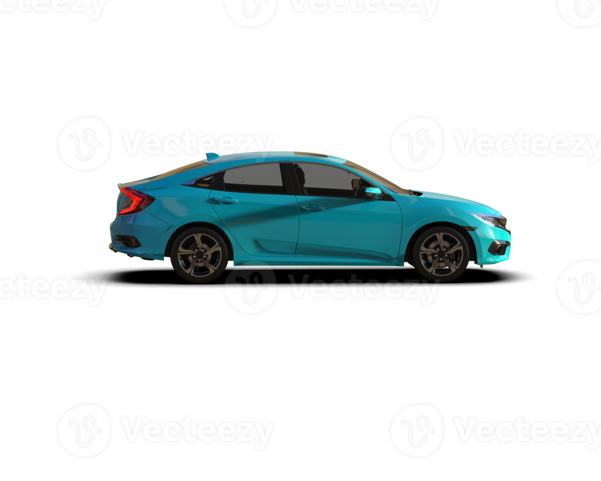 Modern car isolated on background. 3d rendering - illustration png