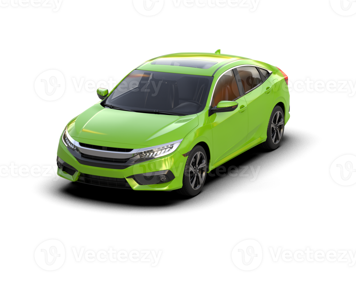 Modern car isolated on background. 3d rendering - illustration png