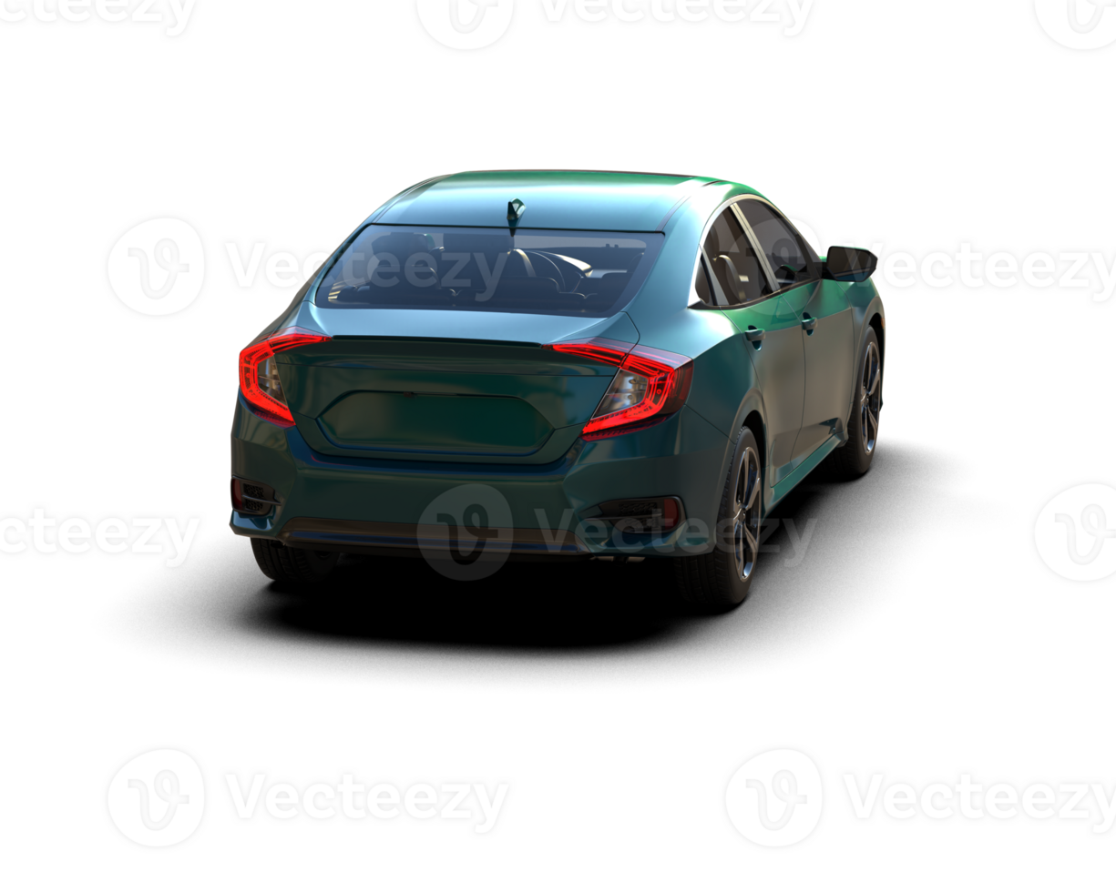 Modern car isolated on background. 3d rendering - illustration png