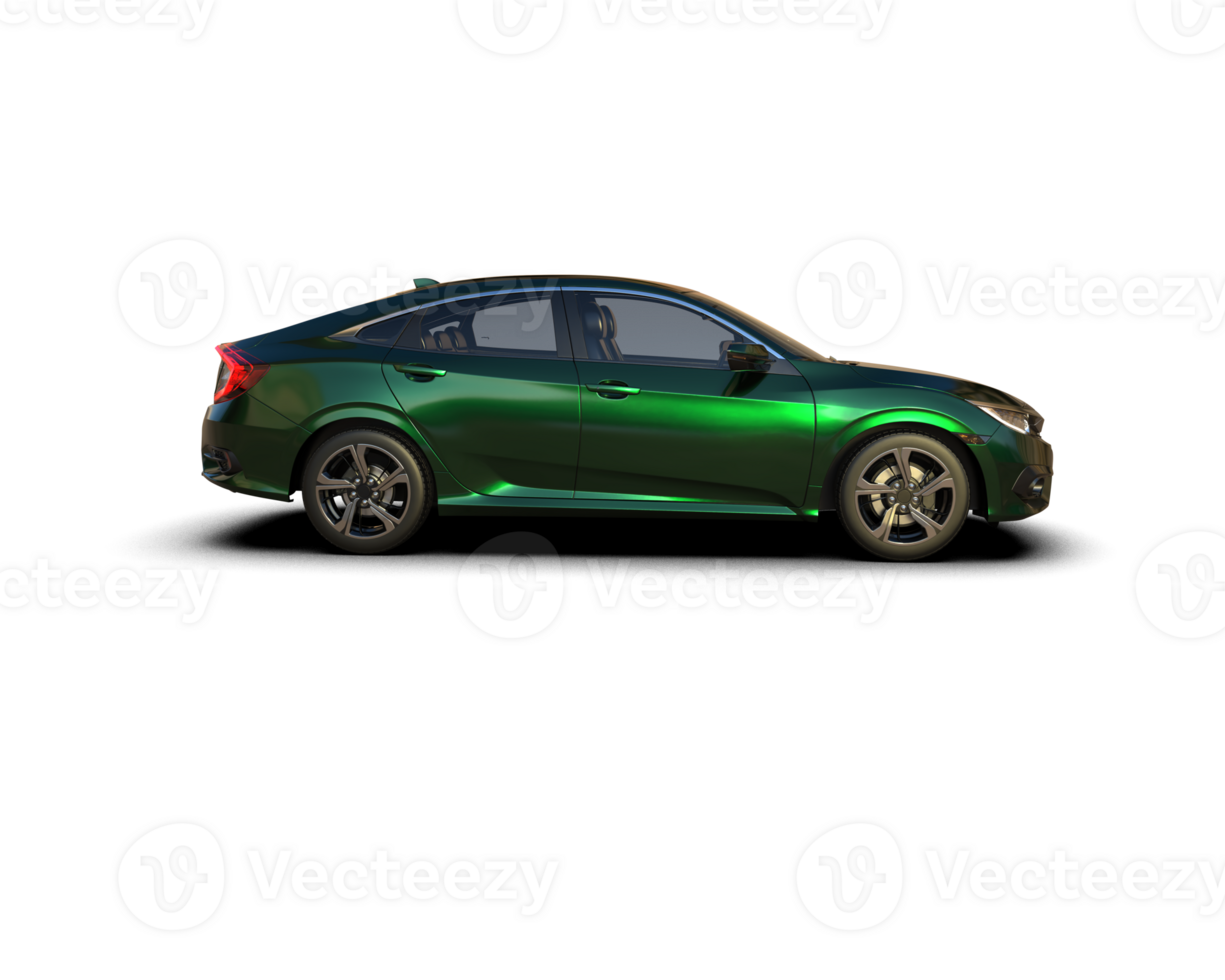 Modern car isolated on background. 3d rendering - illustration png