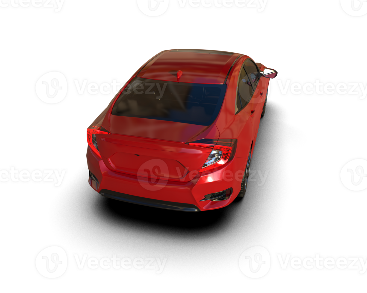 Modern car isolated on background. 3d rendering - illustration png