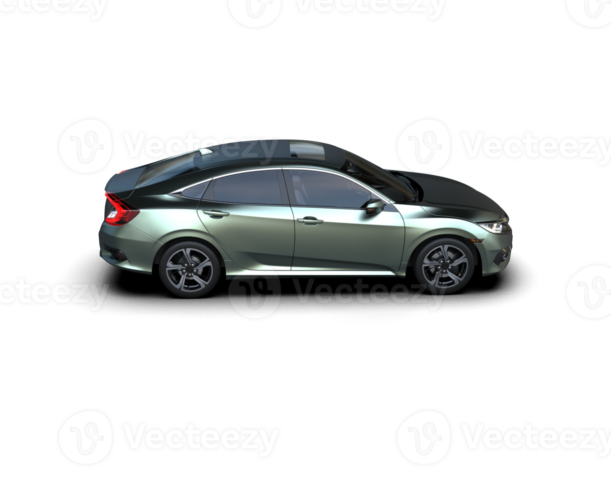 Modern car isolated on background. 3d rendering - illustration png