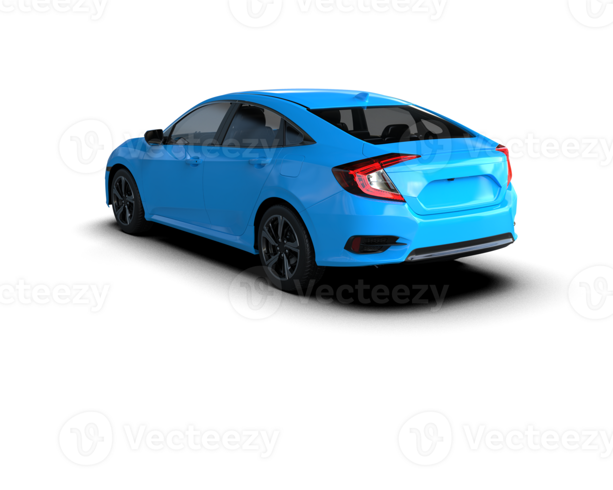 Modern car isolated on background. 3d rendering - illustration png