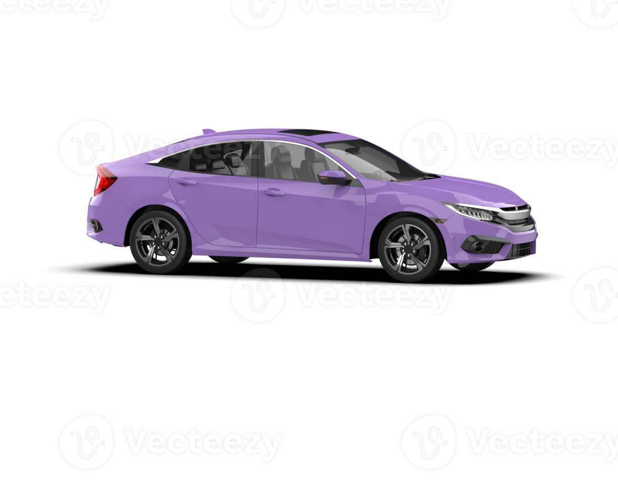 Modern car isolated on background. 3d rendering - illustration png