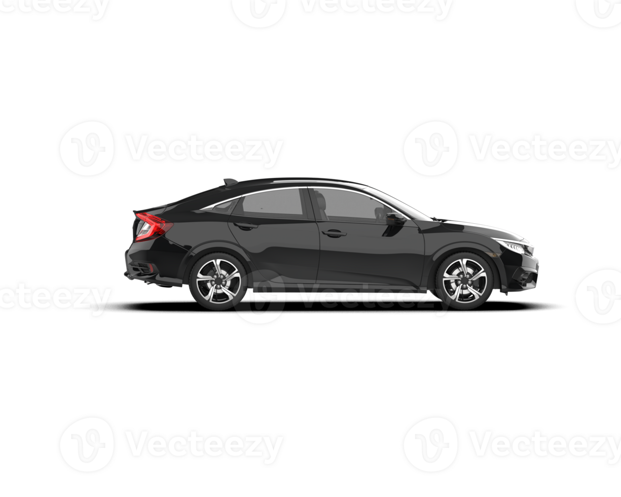 Modern car isolated on background. 3d rendering - illustration png