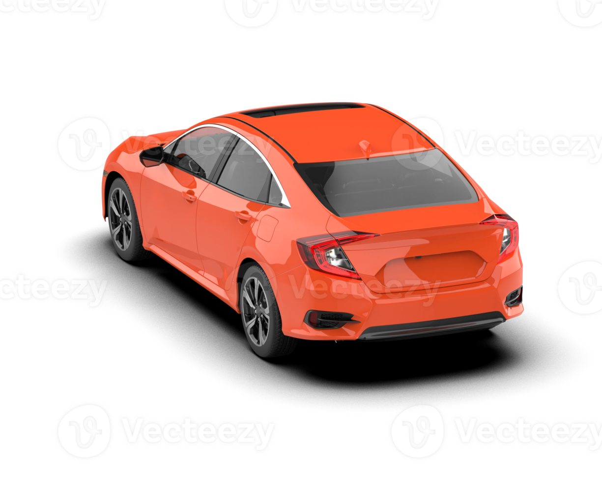Modern car isolated on background. 3d rendering - illustration png