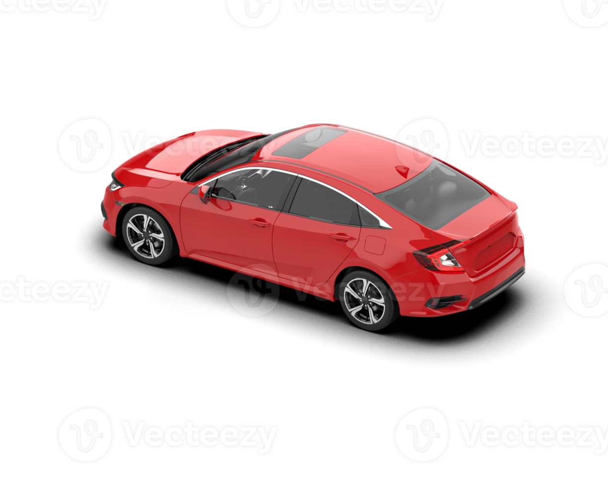 Modern car isolated on background. 3d rendering - illustration png
