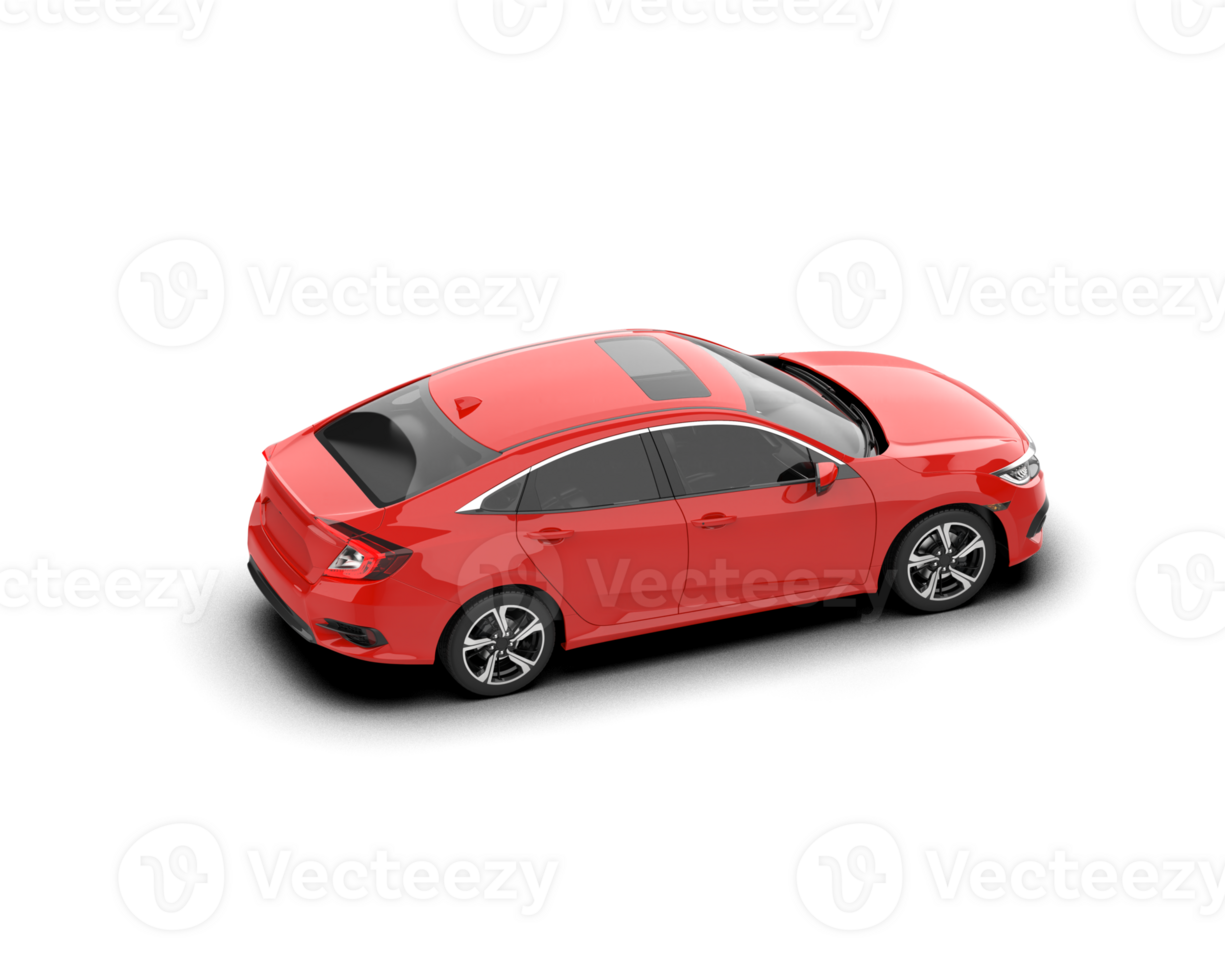 Modern car isolated on background. 3d rendering - illustration png