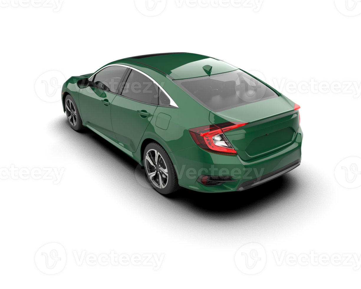 Modern car isolated on background. 3d rendering - illustration png