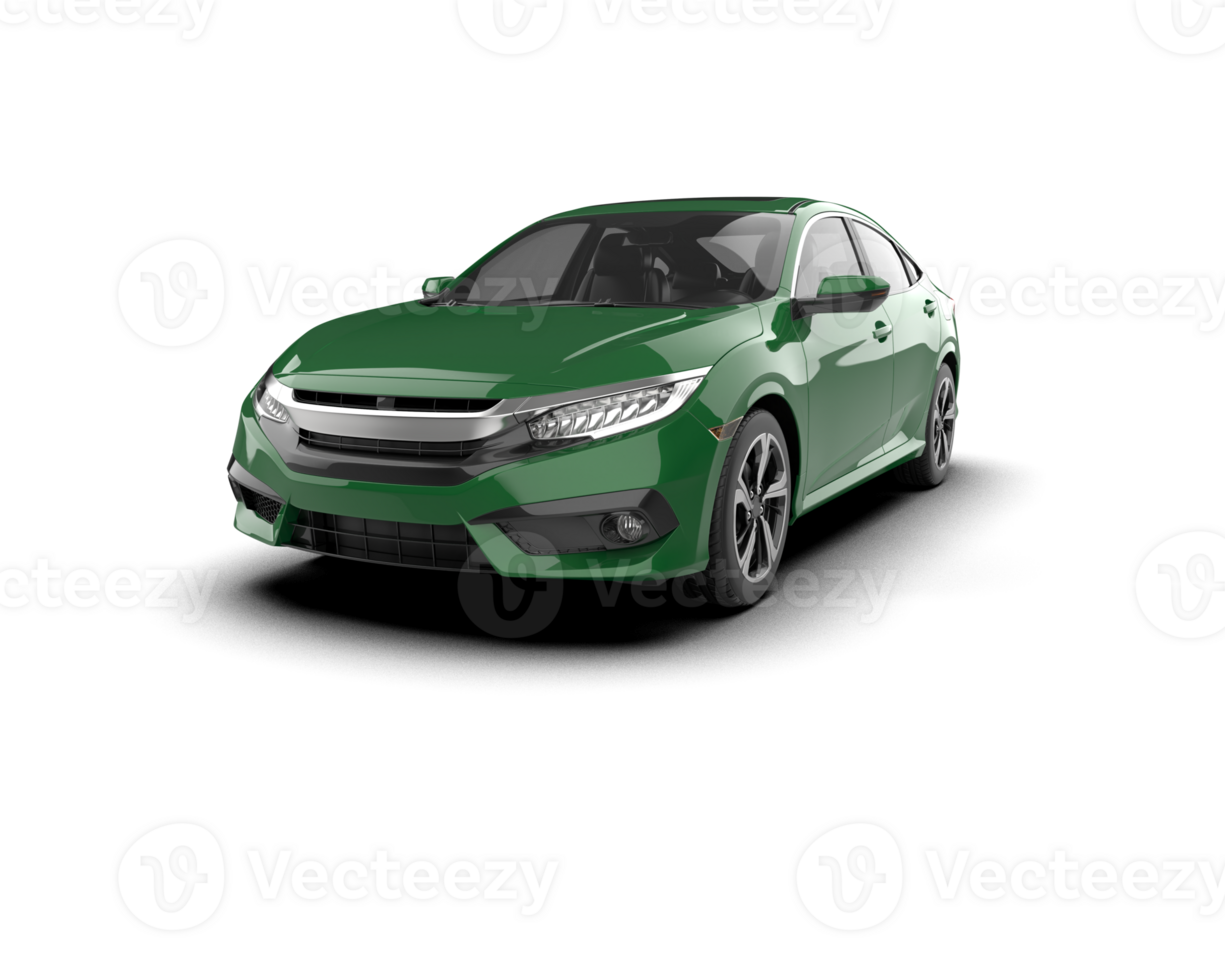 Modern car isolated on background. 3d rendering - illustration png