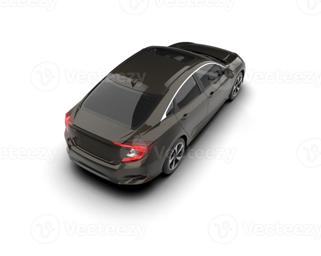 Modern car isolated on background. 3d rendering - illustration png
