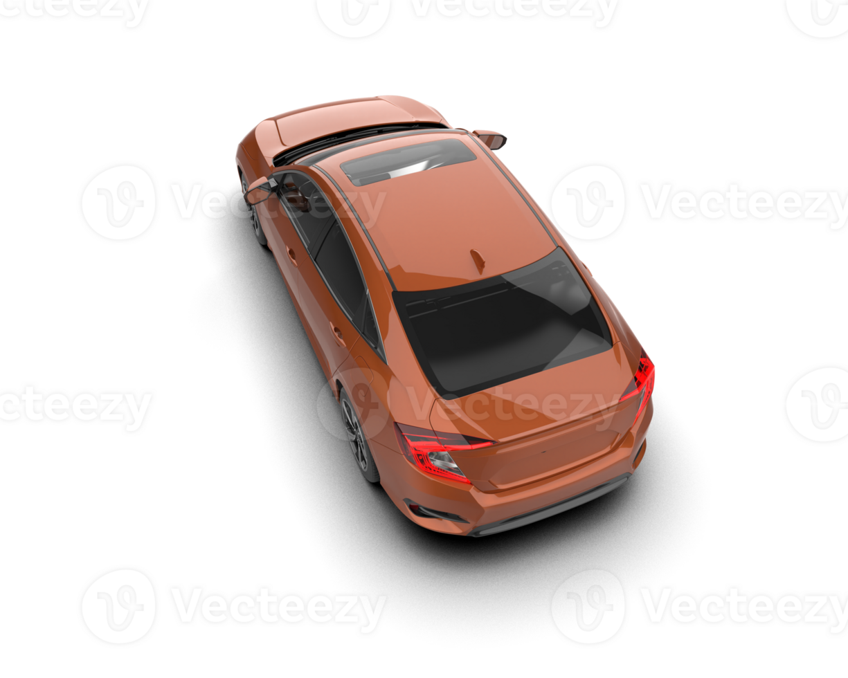 Modern car isolated on background. 3d rendering - illustration png