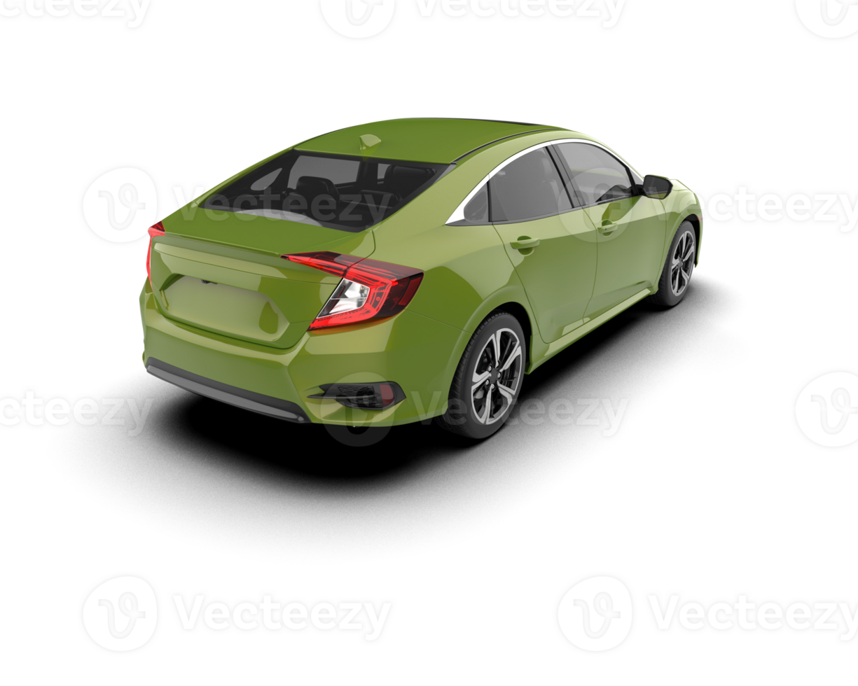 Modern car isolated on background. 3d rendering - illustration png