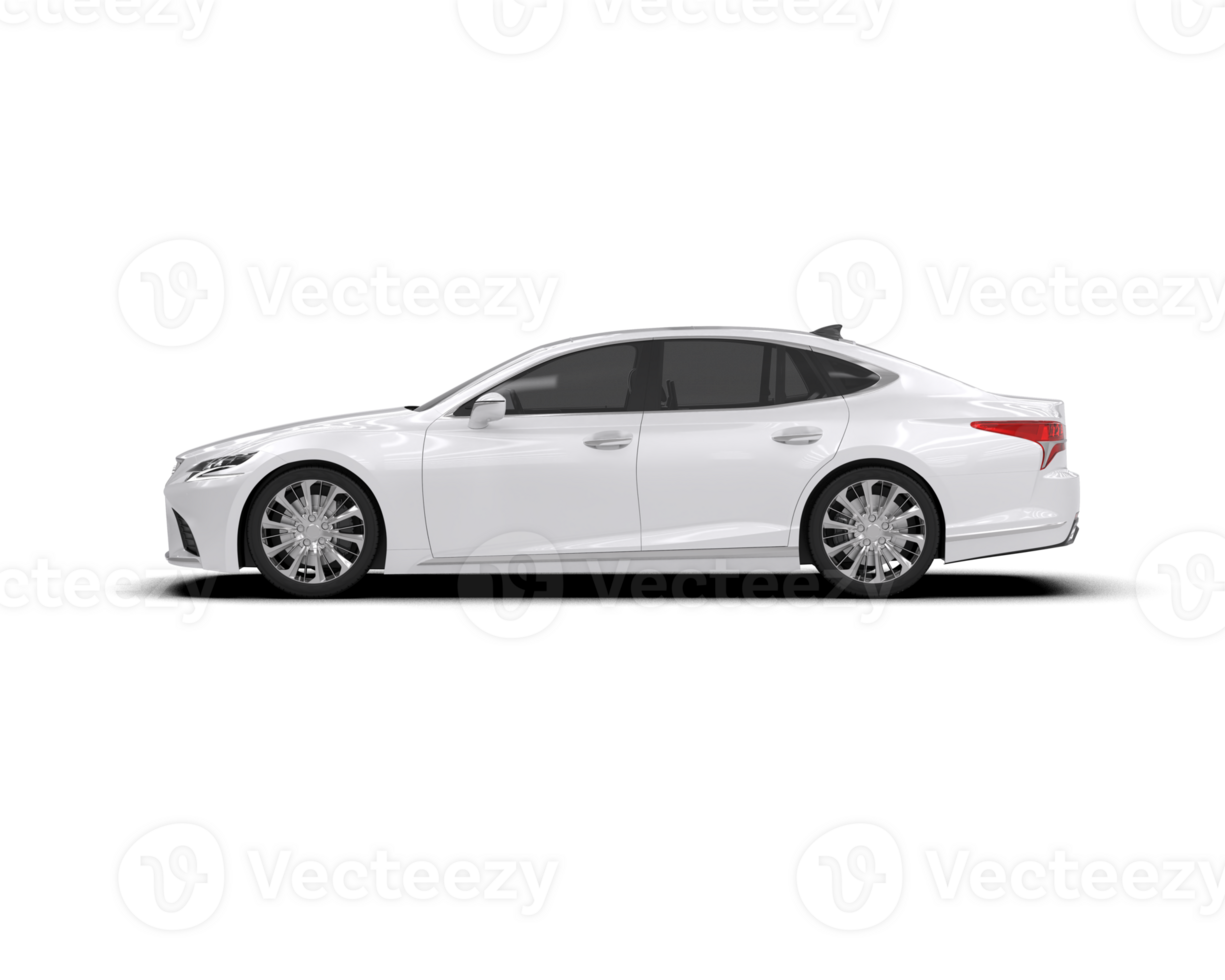Modern car isolated on background. 3d rendering - illustration png