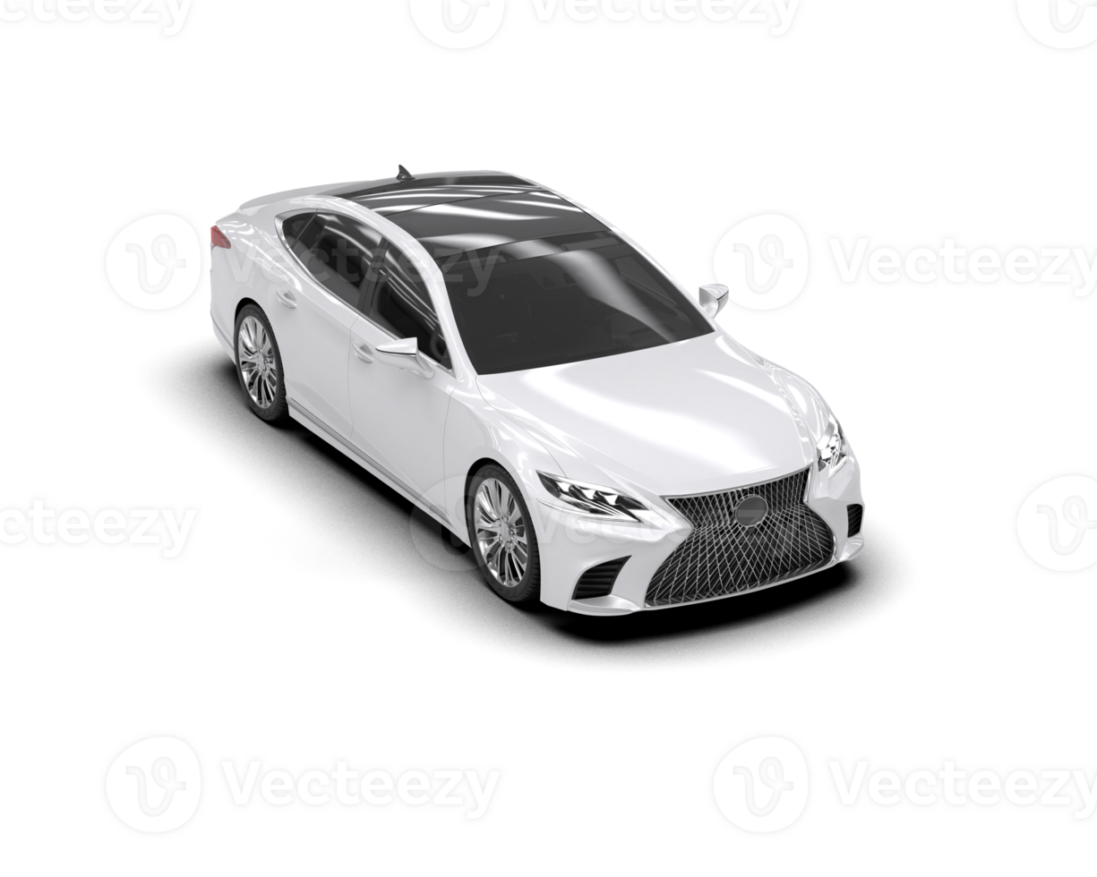 Modern car isolated on background. 3d rendering - illustration png