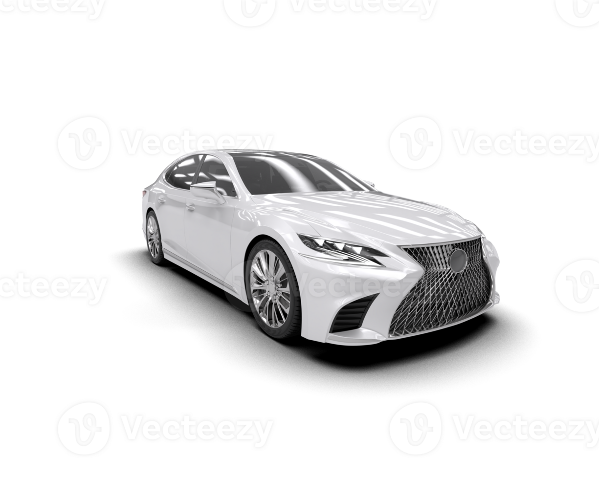 Modern car isolated on background. 3d rendering - illustration png