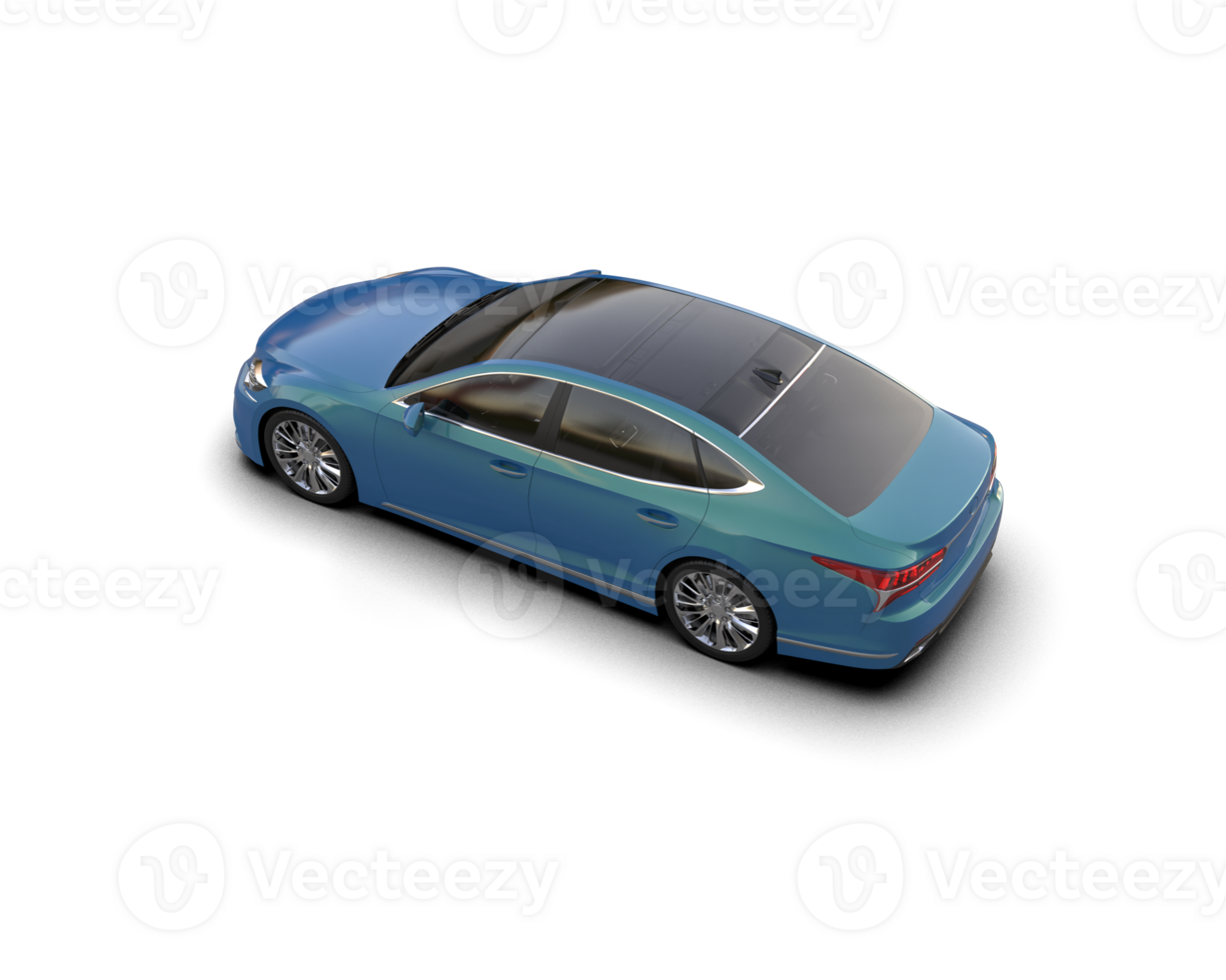 Modern car isolated on background. 3d rendering - illustration png