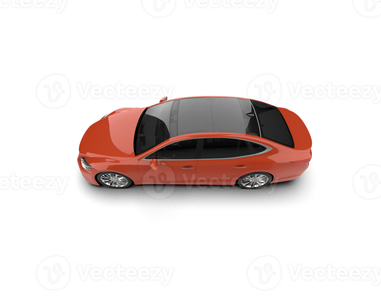Modern car isolated on background. 3d rendering - illustration png
