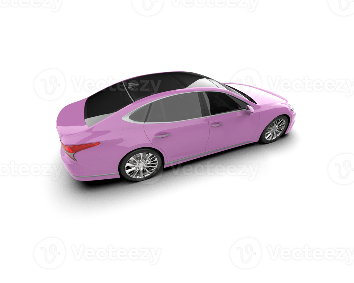 Modern car isolated on background. 3d rendering - illustration png