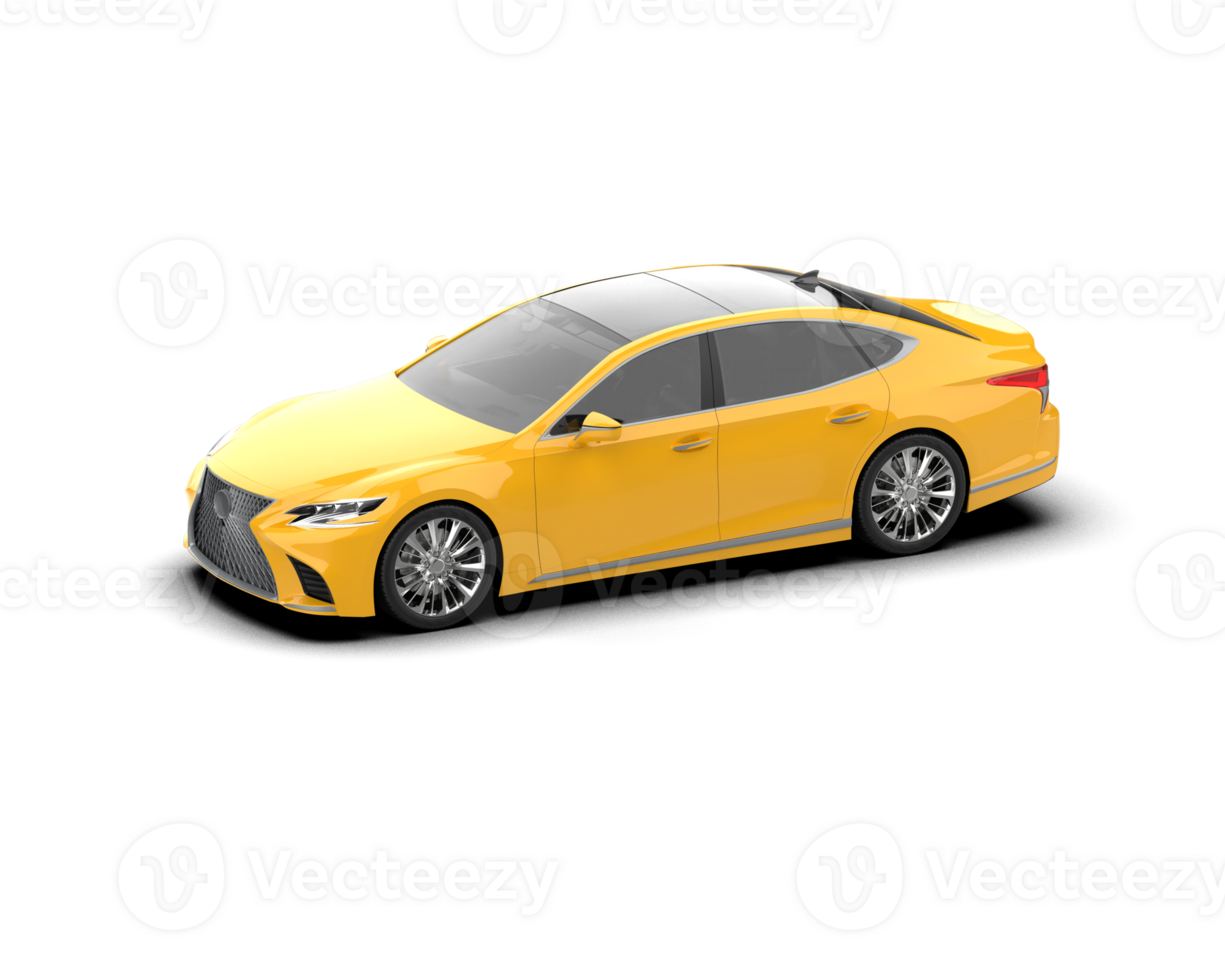 Modern car isolated on background. 3d rendering - illustration png