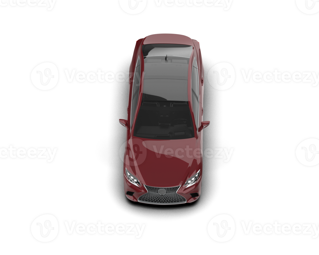 Modern car isolated on background. 3d rendering - illustration png