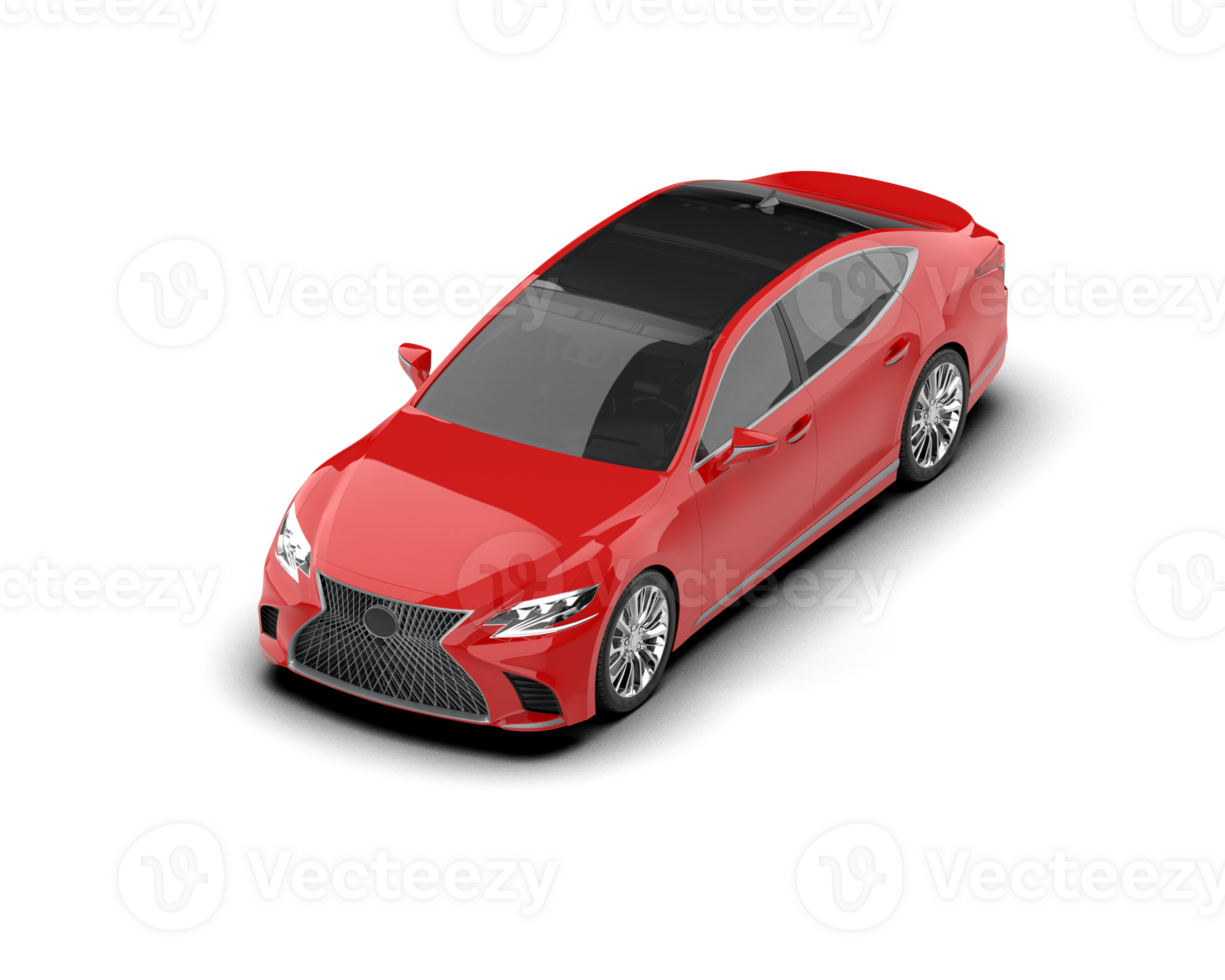 Modern car isolated on background. 3d rendering - illustration png