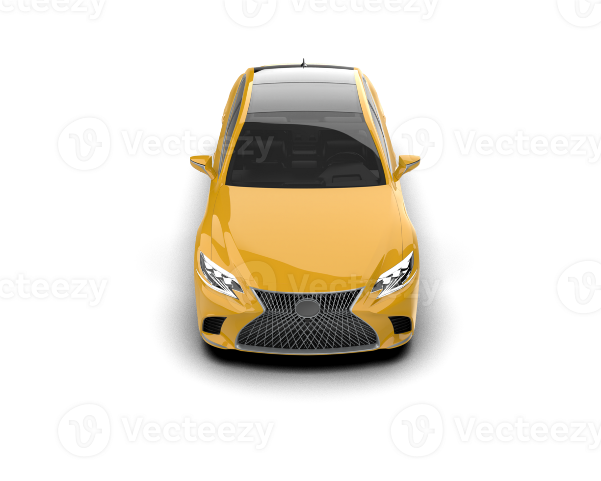 Modern car isolated on background. 3d rendering - illustration png